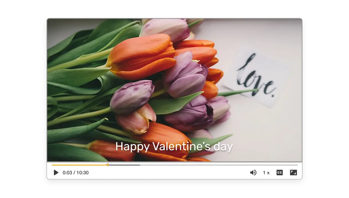 A Valentine video capturing heartfelt emotions, allowing you to express love creatively and create a lasting memory.